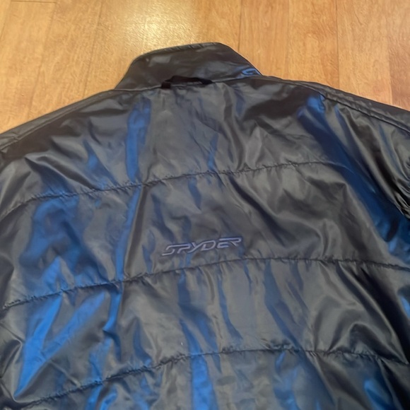 SPYDER black on black light weight ski shell men’s XL new without tags - Picture 9 of 11